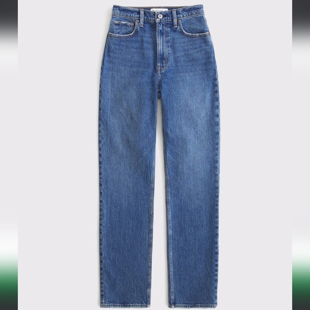 Abercrombie & Fitch Women's High Rise Jeans - Blue